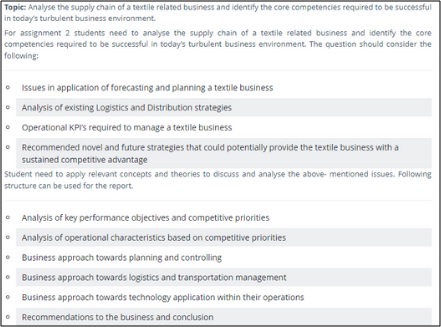 operations application report assignment help sample assignment